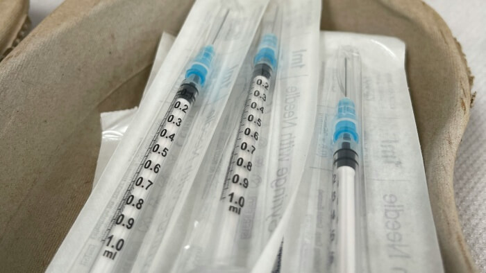 syringes with packaging