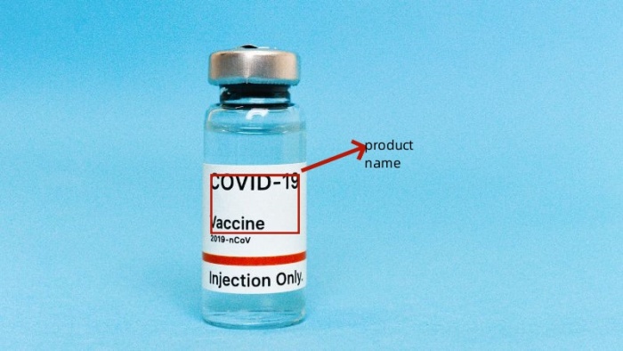 vial with label