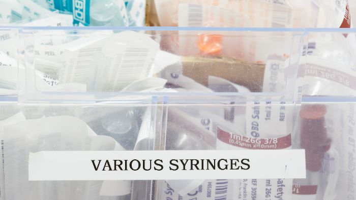 many syringe labels