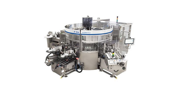 sidel automatic bottle labeling machine