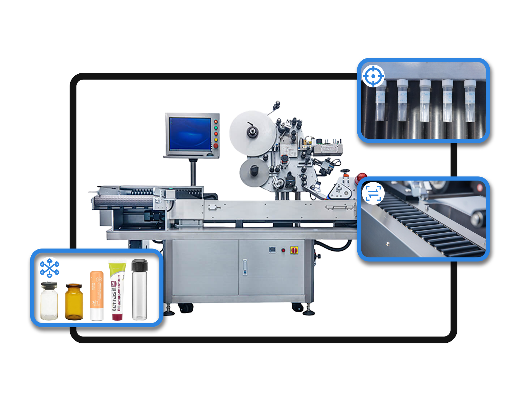 VialLabeller Banner Tube Labeling Machine