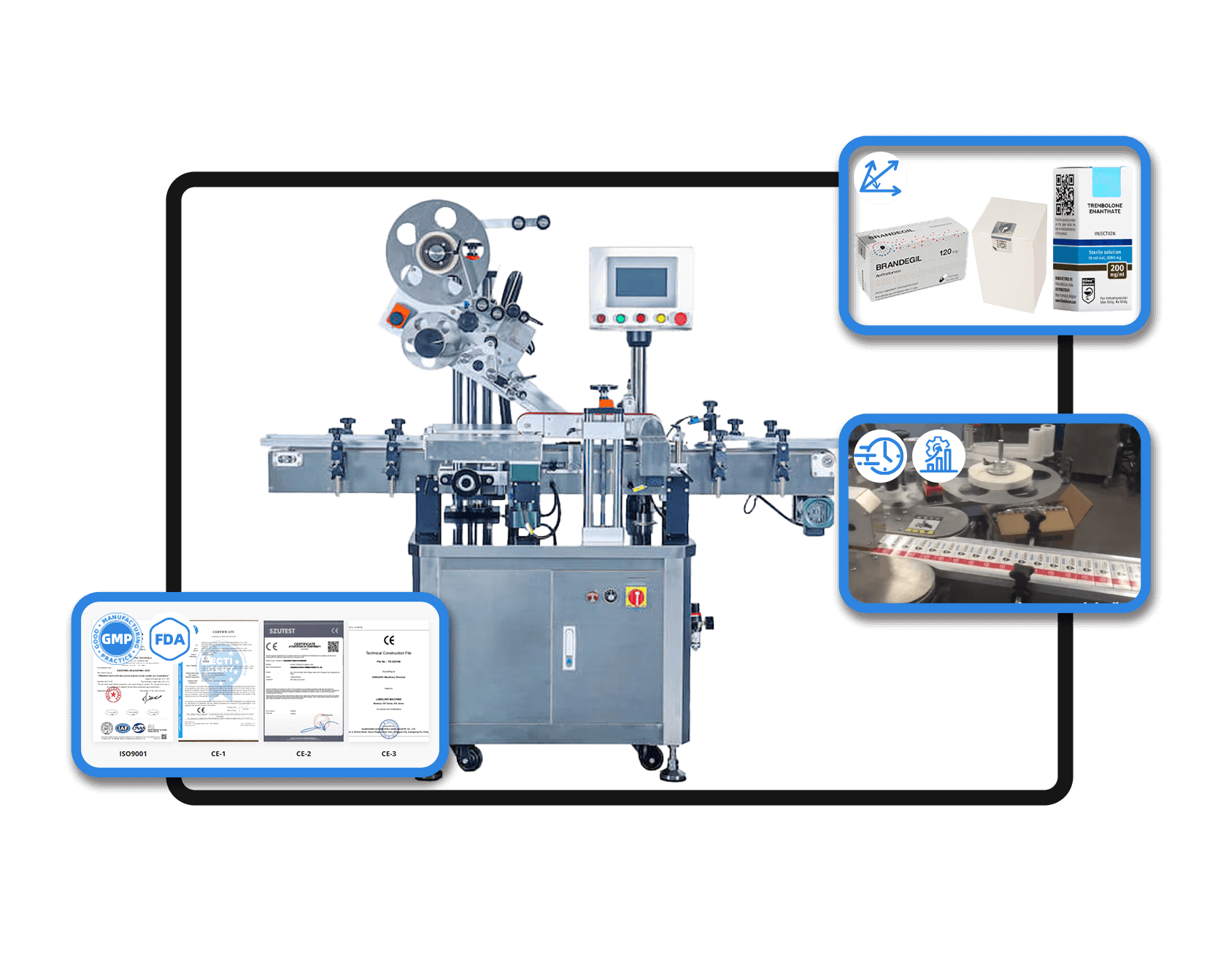 VialLabeller Banner med box labeling machine