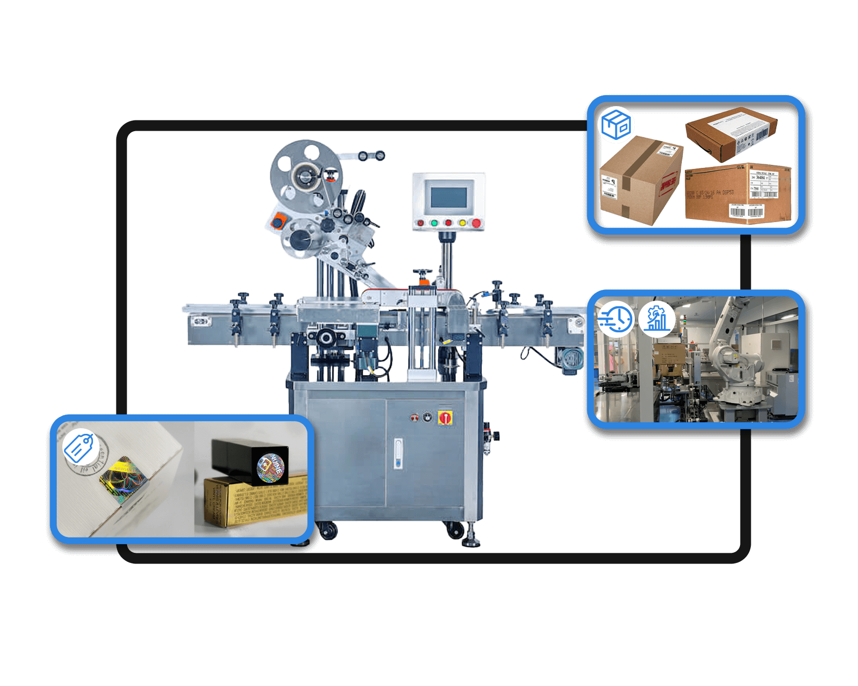 VialLabeller corner wrap labeling