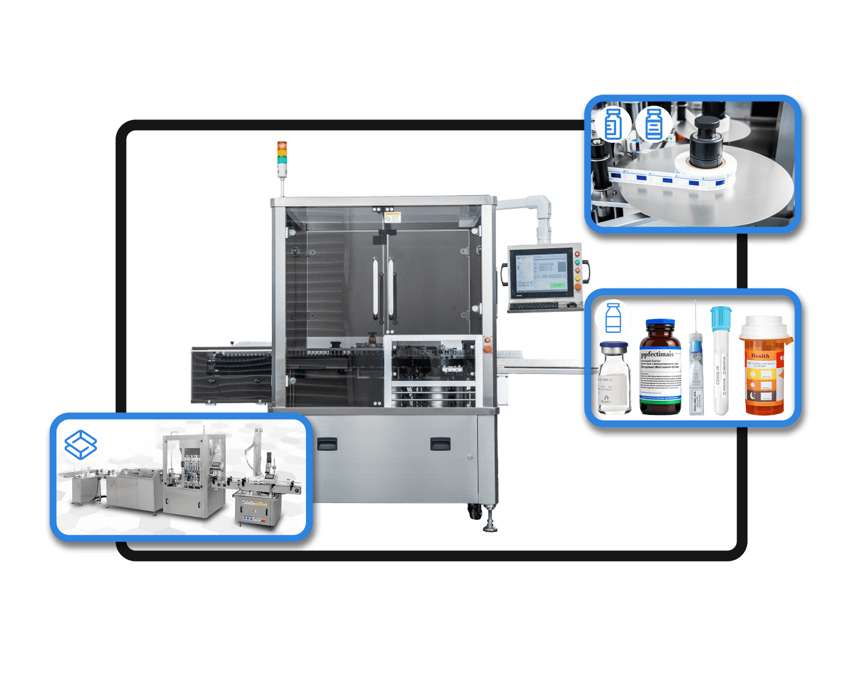 VialLabeller wrap around labeling