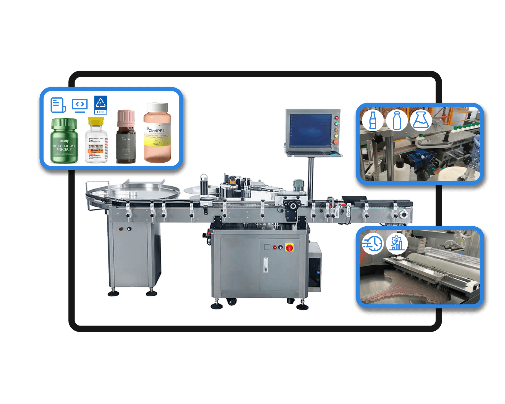 VialLabeller Banner Med Bottle Labeling Machine